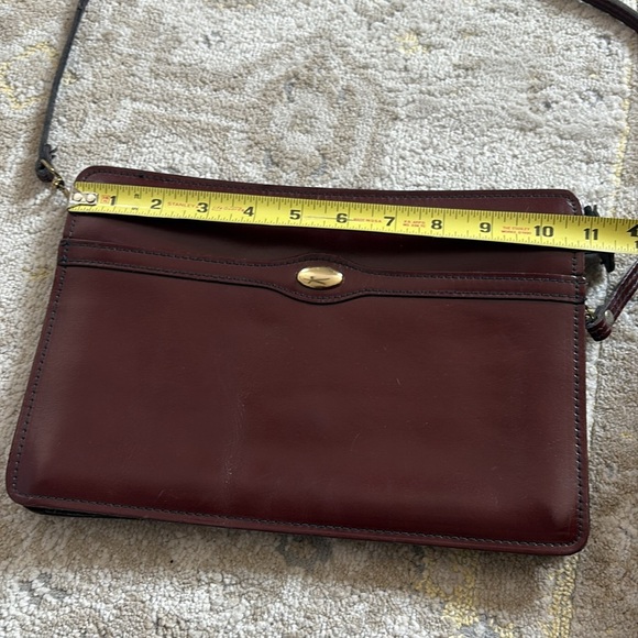 Vintage Reem Burgundy Leather Handbag Made in USA - Picture 8 of 15